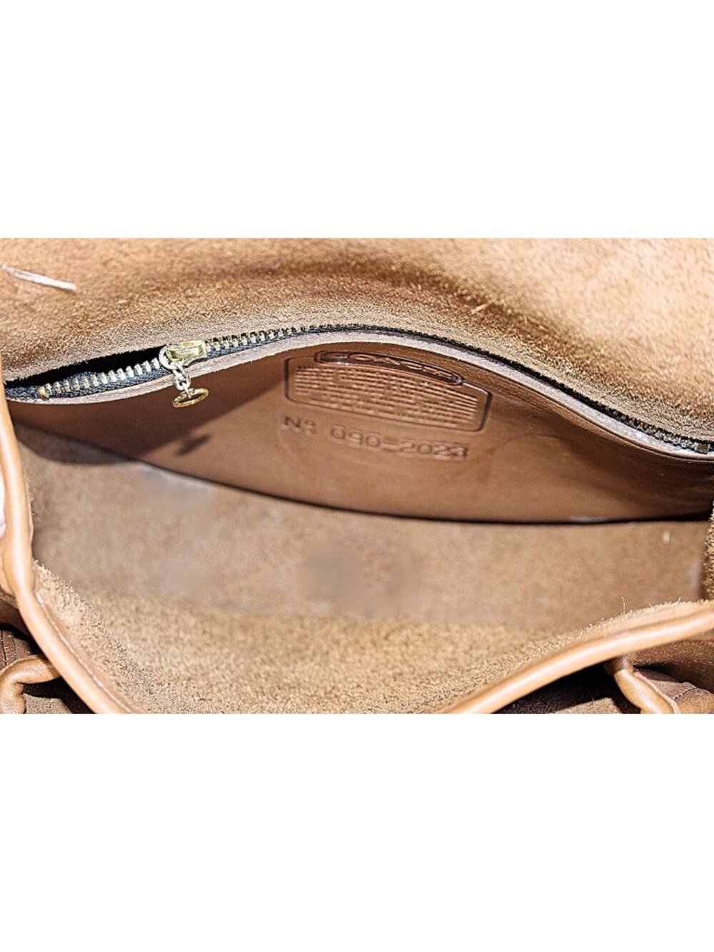 Coach Vintage - Riding Bag (Saddle Bag) 9851 in color Putty, USA Pre-1994 - Picture 8 of 15